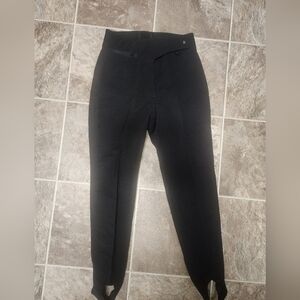 Obermeyer English Riding Breeches Black | Women’s 8R | Knee Patch | Zip Pockets